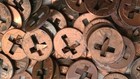 Crucifix Cross Punched Lincoln Pennies  Random 3 Pennies For One Great Price 