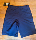 Brand New Boys Under Armour Golf Shorts Waist Adjustable Navy Blue Size 7 