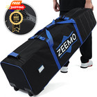Zeemo Golf Travel Bag  Mid-open Protective   Wheeled Style 2  Black-blue 