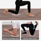 Home Yoga Mat 72x36 Extra Thick Non Slip Exercise Stretching Brown