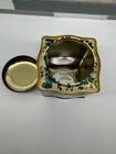 Daher Floral Vintage Tin Canister Box W  Lid Square Metal Made In England