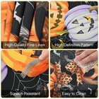 Halloween Decorations Spider Web Pumpkins Skeleton Bats Table Runner 13 x72 