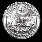1945 Washington Silver Quarter    brilliant Uncirculated       Free Shipping 