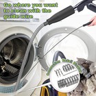 Dryer Lint Vacuum Attachment With Flexible Guide Wire Vacuum Hose Lint Remover