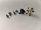 6 Vintage Hagen Renaker Miniatures - Siamese Cat  Walrus  Four Mice