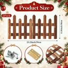 2 Pack Christmas Tree Fence Foldable Wooden Christmas Tree Gate Foldable Wooden