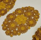 Woven Placemats Set Of 4 Boho 19x13  Harvest Gold Mustard Colors