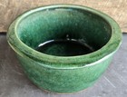 Antique Chinese 7 5 w Green Glazed Pottery Cricket Bowl  C  19th Century