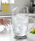 Ice Lip Pitcher Silver Plate Footed 7 5  Cocktail Server Vtg Stuart Silversmiths