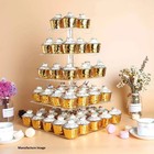 5-tier Acrylic Cupcake Tower With Led Lights By Vdomus