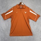 Vintage University Of Texas Longhorns Nike Polo Shirt Mens Large Orange Team 90s