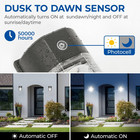 26w Led Wall Pack Lights Dusk Dawn Sensor 3-5000k Daylight  1-2-3 Or 4 Ct Paks