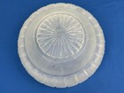 Vintage Frosted Glass Light Fixture Shade  Flush Mount Shade  Fitter 9 75 dia