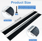 3 Inch Garage Door Brush Seal Kit For 10 X 10ft Roll Up Doors