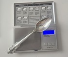 Wallace Grande Baroque Sterling Silver Teaspoon - 6 1 8   1 274 Oz 