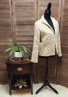 Painted Pony Vintage Animal Print Women s Open-front Jacket Blazer Size Large L 