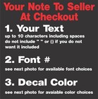 Personalized Custom Vinyl Decal Sticker Wall Car Cup Window Mailbox Lettering