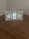 100 Two Dollar Bills -  2 Uncirculated Sequential- With Acrylic Bep Display Case