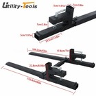 2000 Lbs 60 In Clamp On Pallet Forks Loader Bucket Skidsteer Tractor Forks