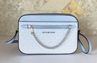 Michael Kors Jet Set Item East West Chain Shoulder Crossbody Bag Mk Ombr   Blue
