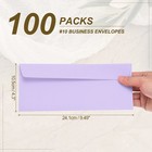 100 Pack Light Purple  10 Business Envelopes  Letter Size Envelopes