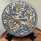 Rare Antique Hand Painted Persian Middle Eastern Tile iznik W  Bird