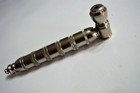 Metal Tobacco Smoking Pipe 6  Inch Real American Made Nickel Plated Brass