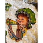 Rare Set Of 5 Vintage St  Patrick s Day Die Cut Window Decorations Beistle 1978