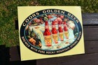 Coors Banquet Beer Tin Metal Sign - Golden  Colorado - Light Lager - Waterfall