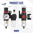 Air Pressure Regulator Npt 1 4 Inline Compressor Water Separator Pneumatic Filte