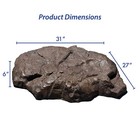 Half Off Ponds Fieldstone Gray Faux Rock Lid Cover For Water Features - Hlrc-fs