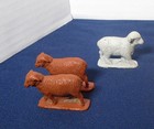 Vintage Plastic rubber Farm Animals Lot Of 37 Pieces  Miniature Toy Figures