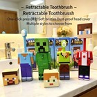 New Anime My World Scalable Toothbrush Cute Mc Figures Transformable Soft Bristl