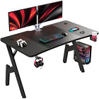 Hldirect 47 55inch Gaming Desk Gamer Gaming Table Computer Desk Pc Workstation