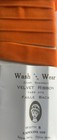 Vintage 1    Capuchin  Orange Velvet Ribbon Rayon 3 Yards French Made  1132 B35