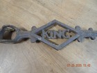 Vintage Antique King Cast Iron Weathervane Arrow Lightning Rod Farm Barn