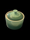 Le Creuset Fennel Rosemary Stoneware Sugar Bowl Discontinued