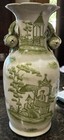 Rare Chinese Antique Vase - Fishermen By The Pond Hand Painted Scenes 16    Tall