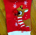 New Rudolph The Red Nose Reindeer Christmas Dog Pet Sweater Size Medium xl