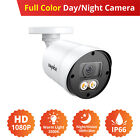 Sannce 1080p Full Color Night Vision Outdoor 2mp Security Camera Led Warm Light