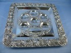 Studio Silversmiths Jewish Passover Seder Plate  Silver Plated  12 25  Square