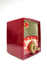 Vintage 50s Working Emerson Sunburst Rare Color Old Antique Bakelite Tube Radio
