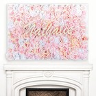Handmade Flower Wall Decor With Custom Name Sign - Baby Girl Nursery Art