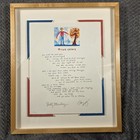 True Colors Framed Lyrics Billy Steinberg Tom Kelly Signatures Cyndi Lauper