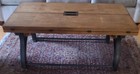Vintage Thomasville Lift-top Industrial Coffee Table     Iron Base    vgc   functional