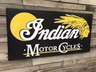 Antique Vintage Old Style Indian Motorcycles Sign