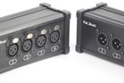 4 Channel Dmx Hub Xlr Cable Extender 2 Pack Set   Rj45 Ethercon Wire Live Stage