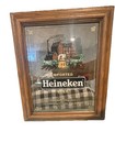 Heineken Beer Bar Decor Vintage   Antique Framed Mirror