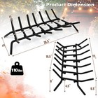 31  Fireplace Grate Heavy-duty Iron Firewood Burning Rack V-shaped Log Holder