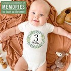 20 Monthly Baby Milestone Stickers - Greenery Baby Monthly Milestone   